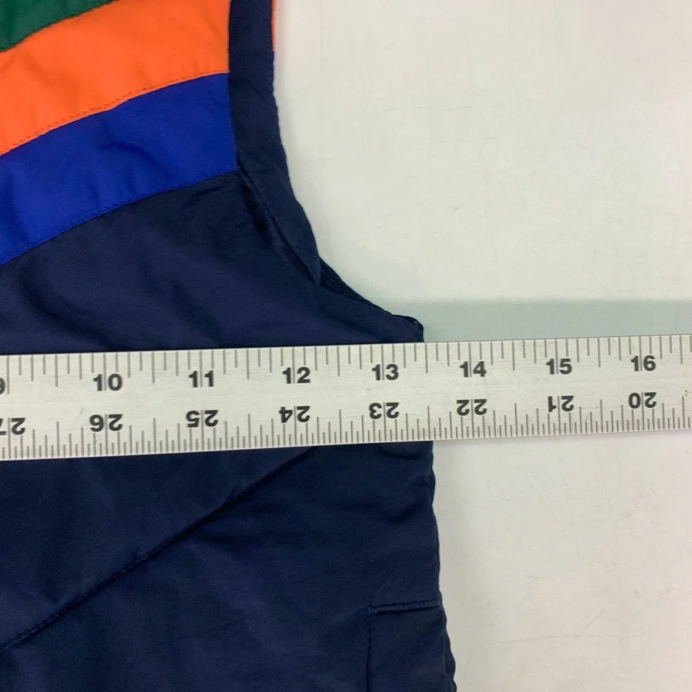 Janie and Jack Kids Retro Chevron Colorblock Puffer Vest Zip Up Size‎ 3/4T